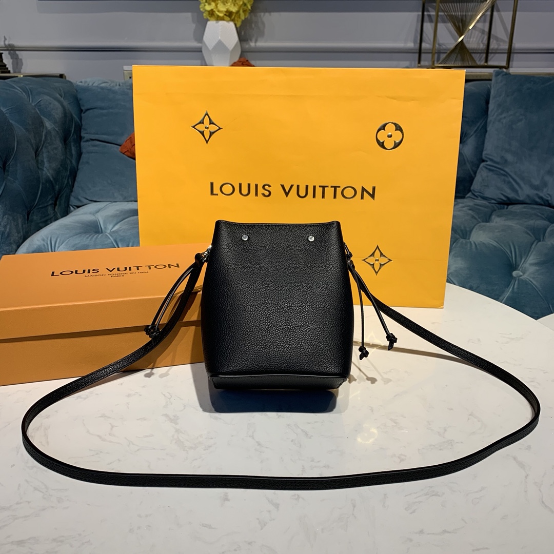 Louis Vuitton NANO LOCKME BUCKET Shoudler Bag M68709 Black